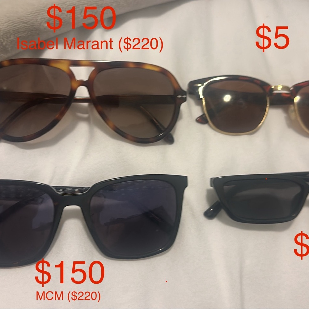 Isabel Marant Brown Aviator Sunglasses